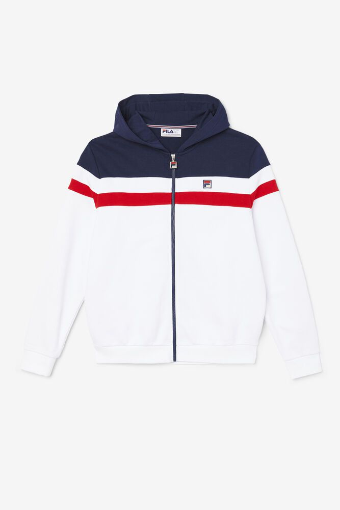 Fila Hoodie Mens White - Arlo - Philippines 2394581-JS